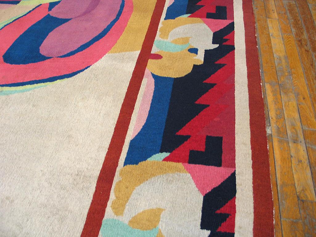 1920s Chinese Art Deco Carpet  ( 9' x 11'6