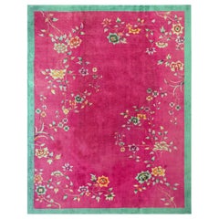 Antique Chinese Art Deco Rug