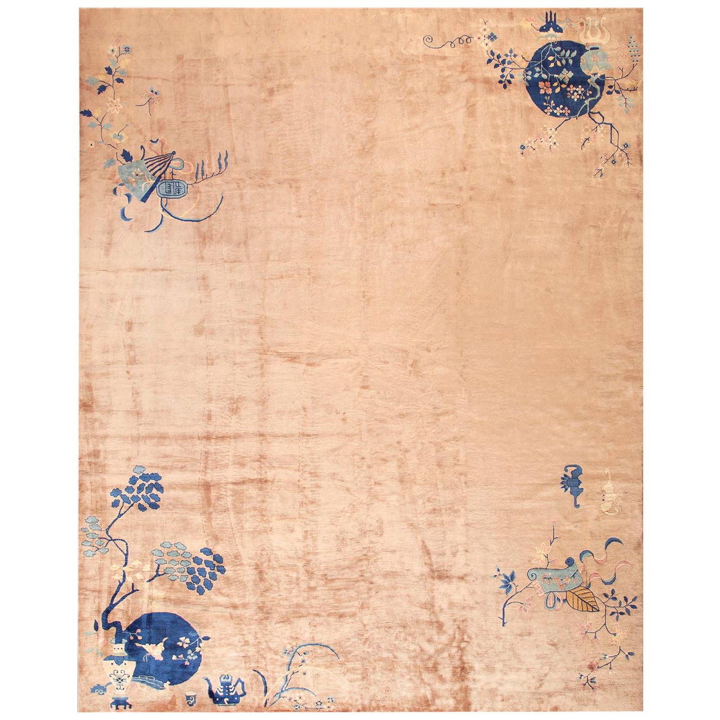 Chinesischer Art-Déco-Teppich aus den 1920er Jahren ( 10'10 Zoll x 13'3 Zoll - 330 x 403 cm)