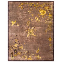 Antique Chinese Art Deco Rug