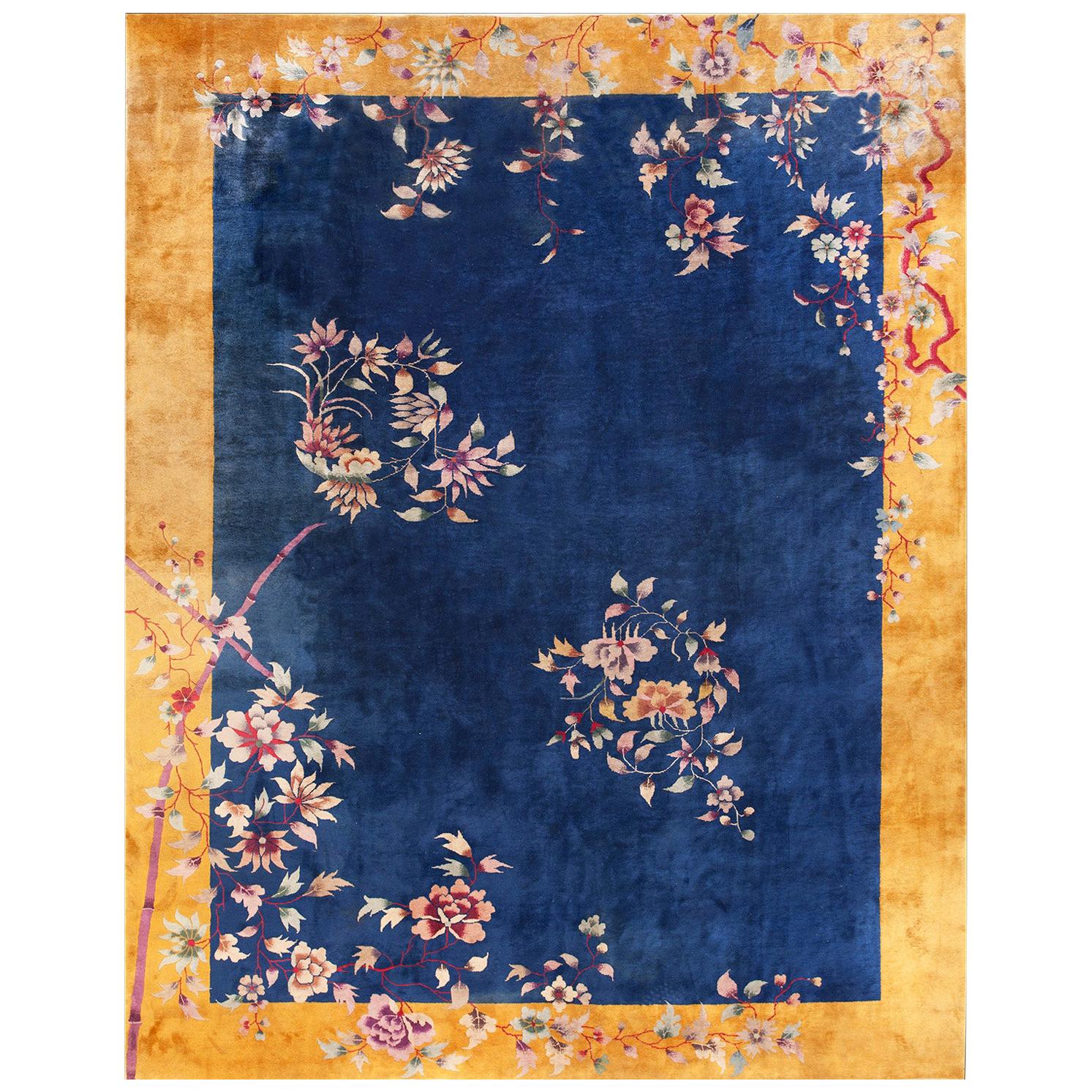 1920s Chinese Art Deco Carpet ( 8'10" x 11'4" - 270 x 345 ) For Sale