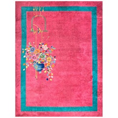 Antique Chinese Art Deco Rug