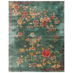 Antique Chinese Art Deco Rug