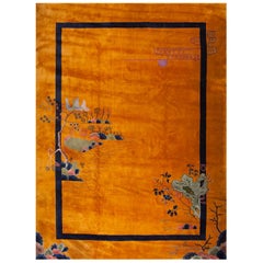 1920s Chinese Art Deco Carpet by W. Nichols ( 11'2" x 15'4" - 340 x 467 cm )