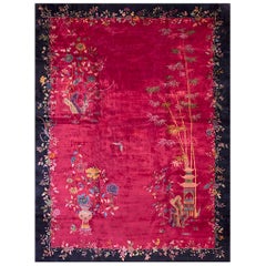 Antique Chinese Art Deco Rug
