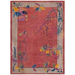 Antique Chinese Art Deco Rug