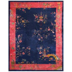 Antique Chinese Art Deco Rug