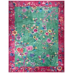 Antique Chinese Art Deco Rug