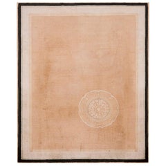 Antiker chinesischer Art-déco-Teppich, 2,25 m x 2,25 m, antik