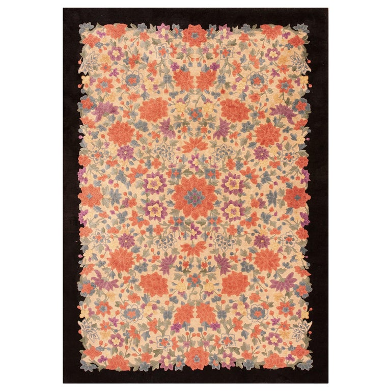 Fetti Li Deco Rug 1920s Chinese Art Deco Carpet by Fette-Li Workshop ( 6' X 8'9