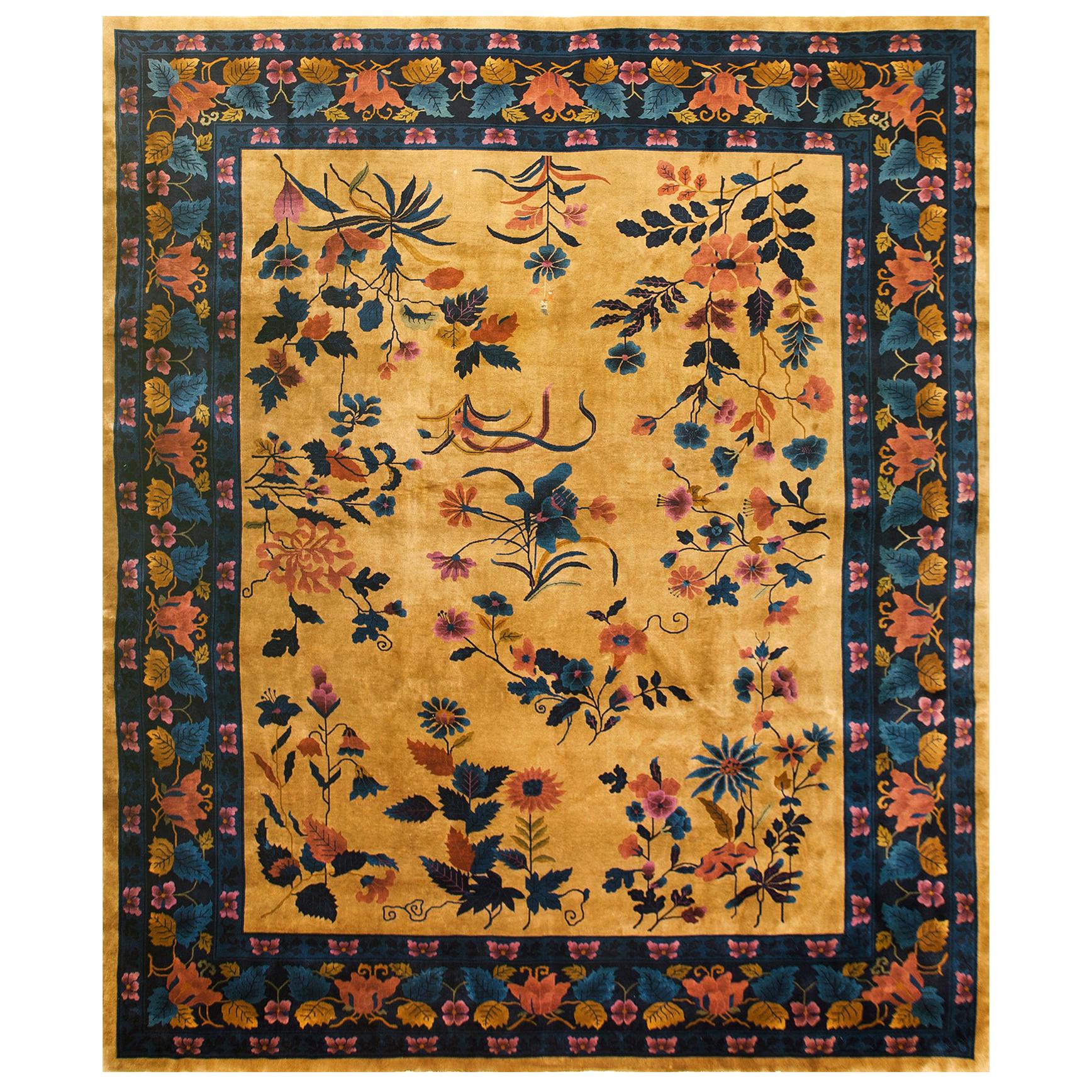 Chinesischer Art-déco-Teppich aus den 1920er Jahren ( 13' x 15'6" - 395 x 475 cm) 