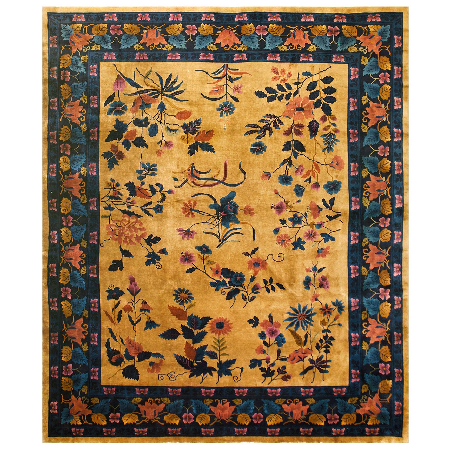 Tapis Art Déco chinois des années 1920 ( 13' x 15'6"" - 395 x 475 cm )