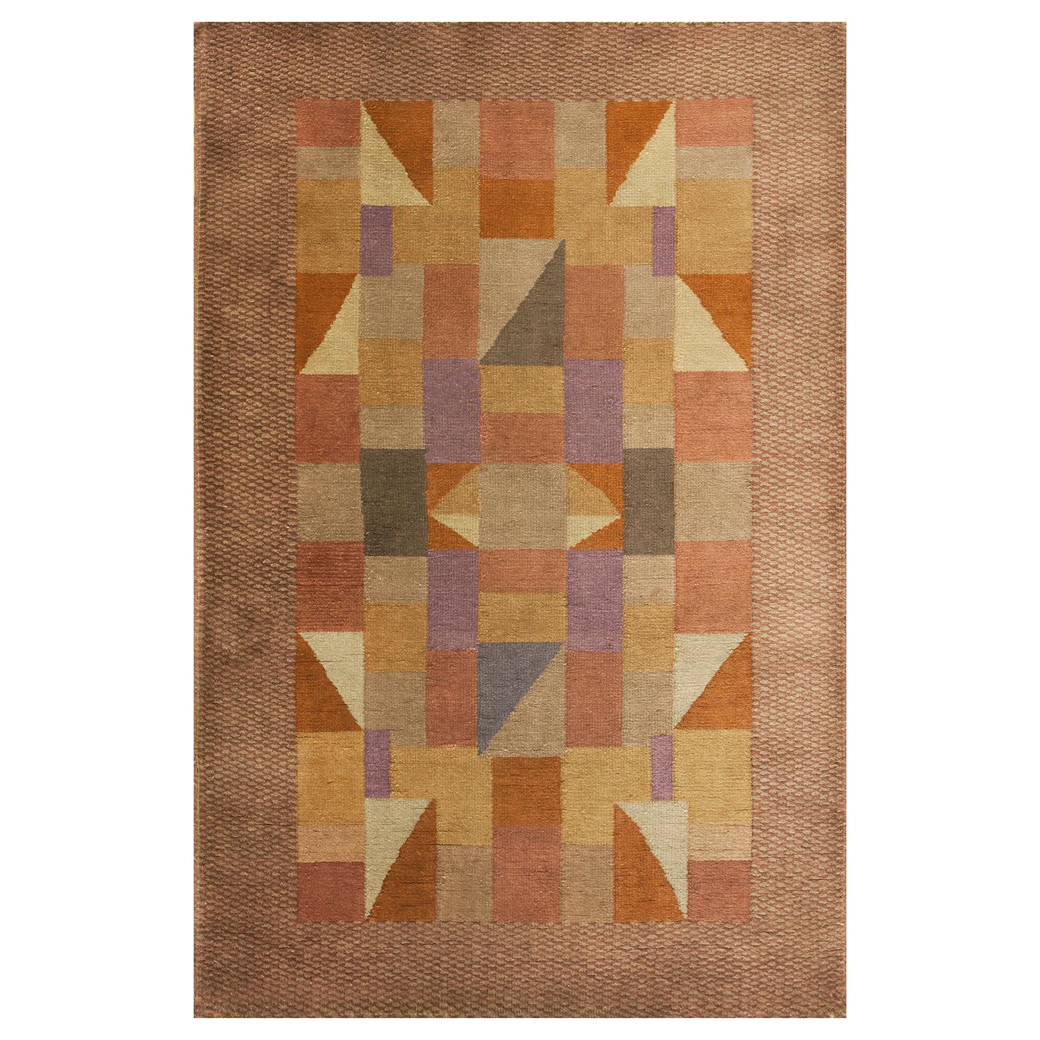 1920s Chinese Art Deco Carpet ( 3' x 4' 8" - 92 x 142 cm )