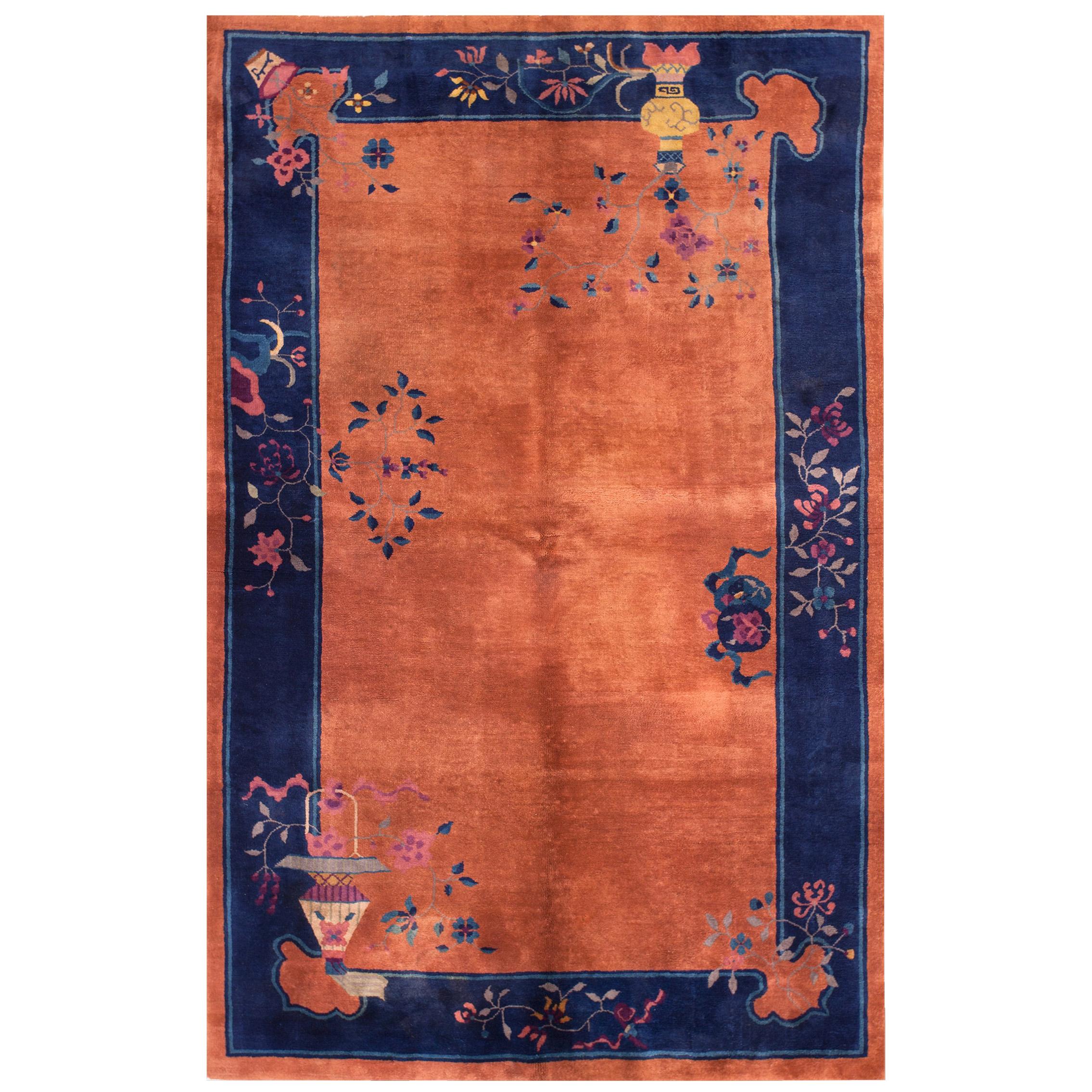 1920s  Tapis chinois Art Déco (5' x 7' 10"" - 150 x 240 cm)