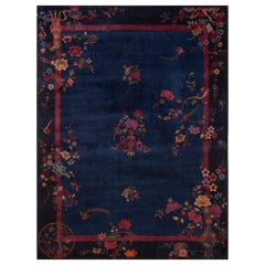 Antique Chinese Art Deco Rug 8' 9" x 11' 6"