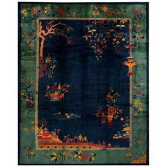 1920s Chinese Art Deco Carpet by Walter Nichols (8' 9" x 11' 4" - 266 x 345 )