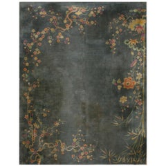 Antique Chinese, Art Deco Rug 8' 10" x 11' 8"
