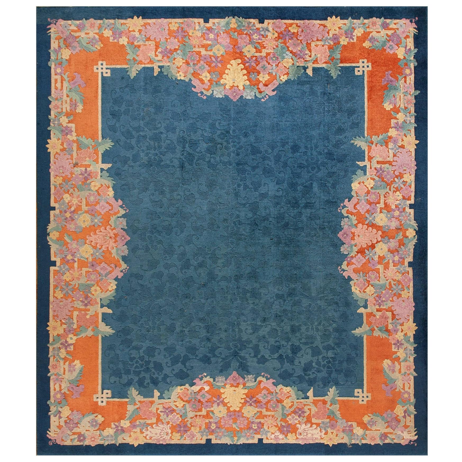 Tapis chinois Art Déco des années 1920 ( 8' x 9'10" - 245 x 300 )