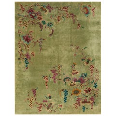 Antique Chinese Art Deco Rug 8' 8" x 11' 3"