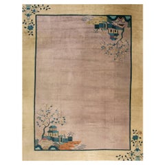1920er Jahre Chinesischer Art Deco Teppich ( 10' x 13'2" - 305 x 400 )