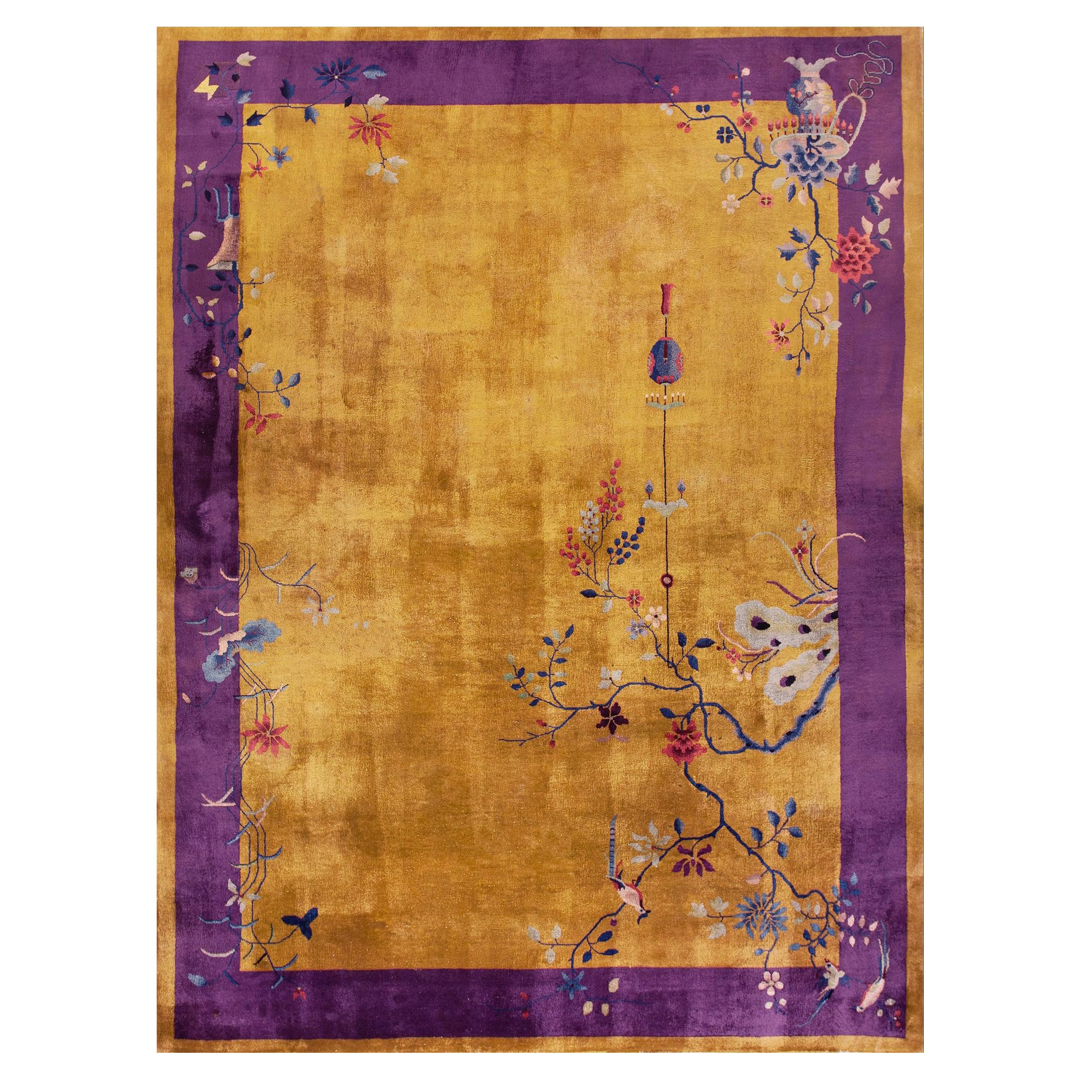 1920s Chinese Art Deco Carpet ( 9' x 11'6" - 275 x 350 cm )