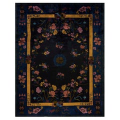1920s Antique Chinese Art Deco Carpet ( 8'9" X 11'6" - 266 x 350 )