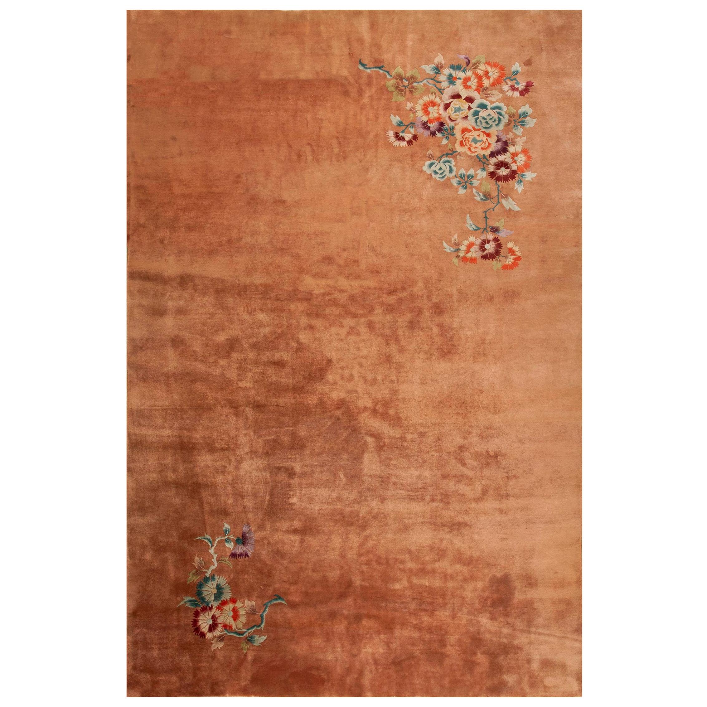 Chinesischer Art-déco-Teppich aus den 1930er Jahren ( 9''9 x 15'' - 297 x 457)