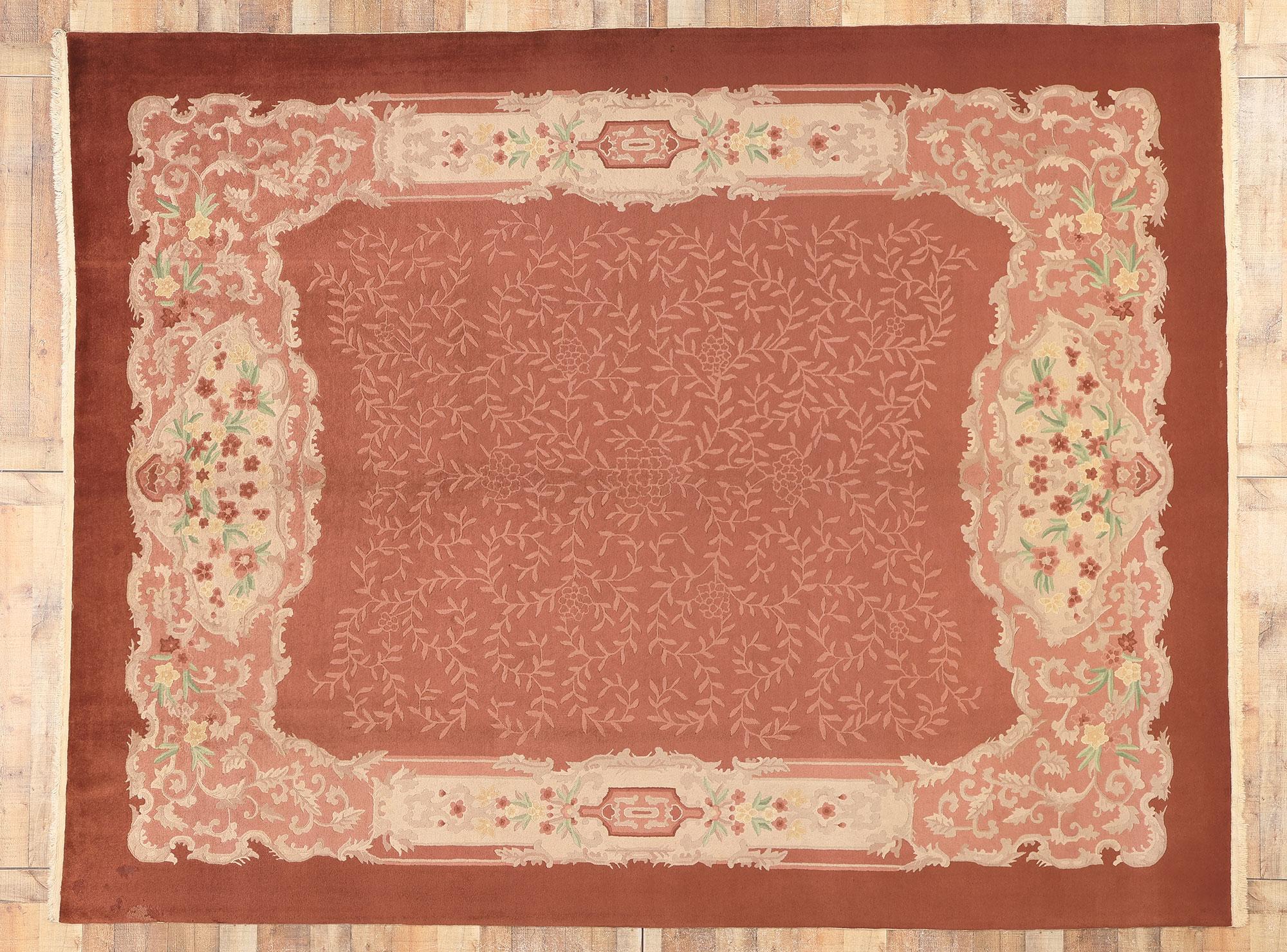 Antiker chinesischer Art-Déco-Teppich des frühen 20. Jahrhunderts im Angebot 2