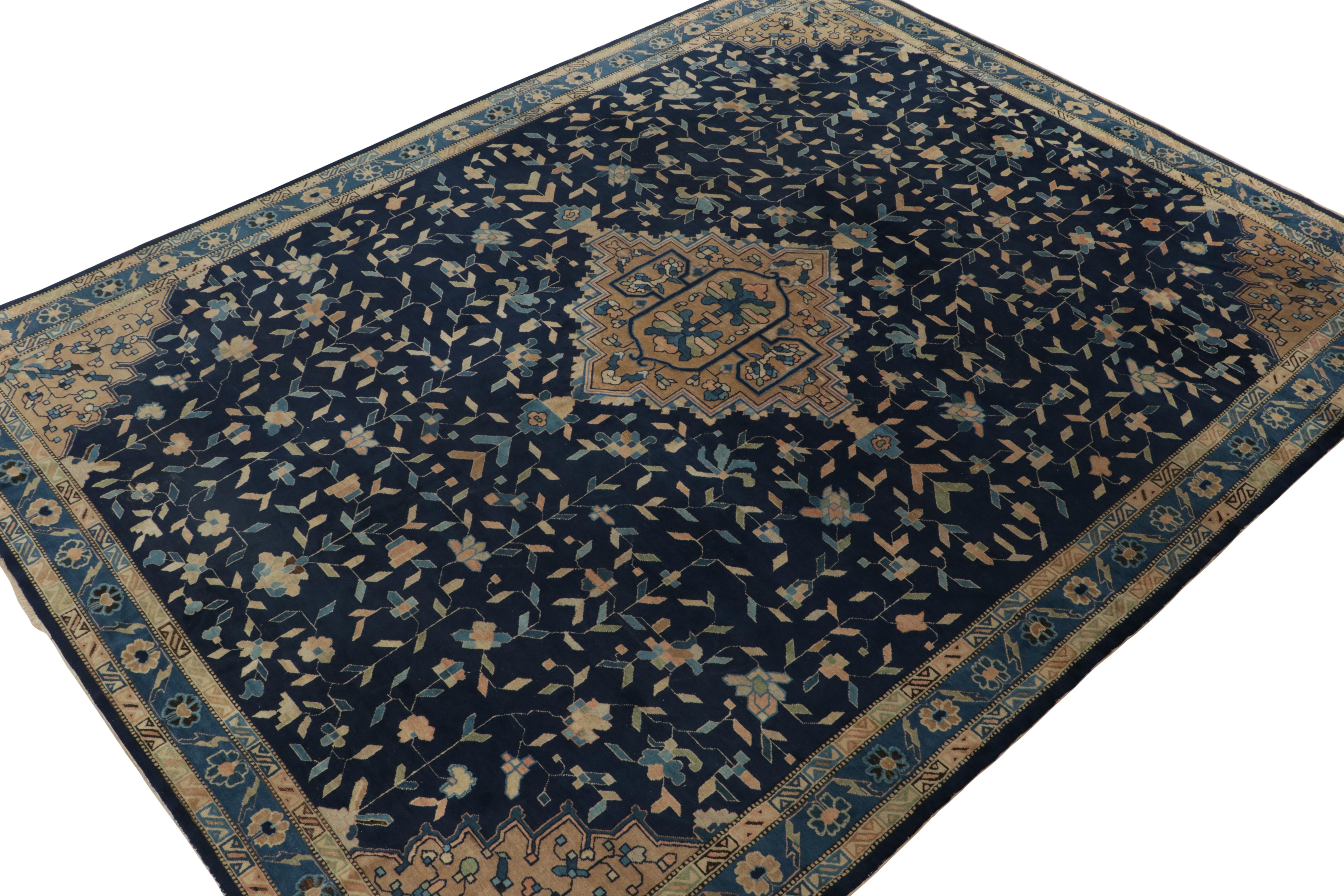 This antique 10x14 Chinese Art Deco rug is the next grand addition to Rug & Kilim’s repertoire of classic curations. Hand-knotted in wool, it originates circa 1920-1930. 

Further on the Design: 

This piece boasts the maximalist Chinese Deco