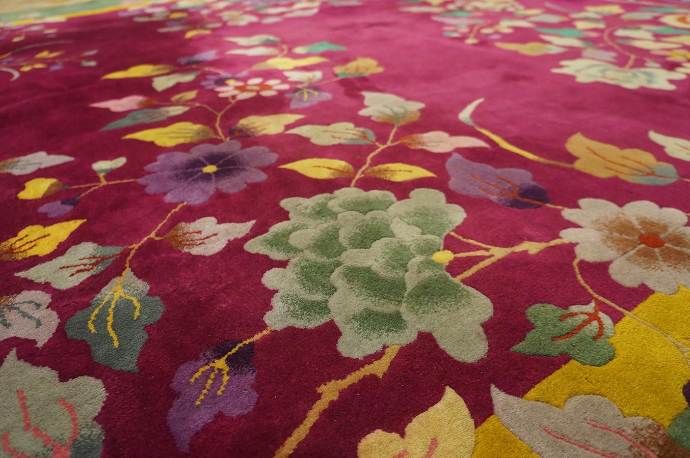 Tapis Art Déco chinois des années 1920 ( 237 x 287 cm) en vente 5