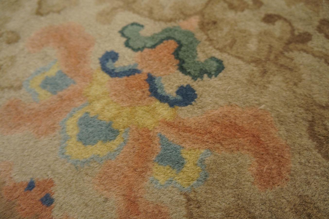 Tapis Art déco chinois ancien, taille : 9' 0''x11' 9'' en vente 1