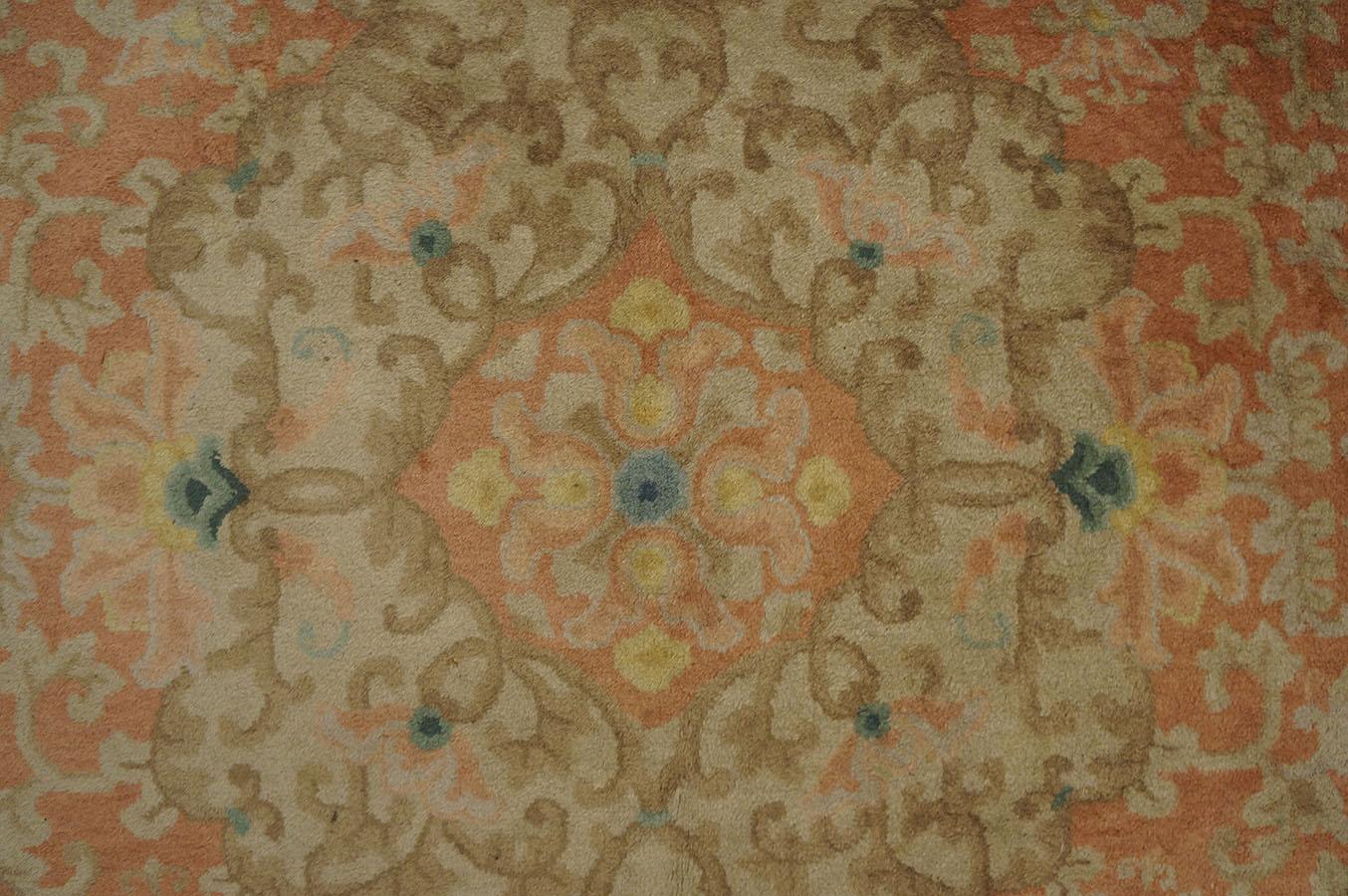 Tapis Art déco chinois ancien, taille : 9' 0''x11' 9'' en vente 2