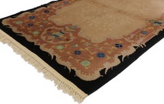 1920's Antique Chinese Art Deco Carpet with Traditional Style
