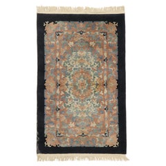 Antique Chinese Art Deco Rug with European Influenced Chinoiserie Style