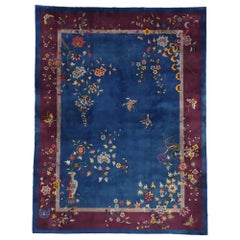 Antique Chinese Art Deco Rug with Jazz Age Chinoiserie Style