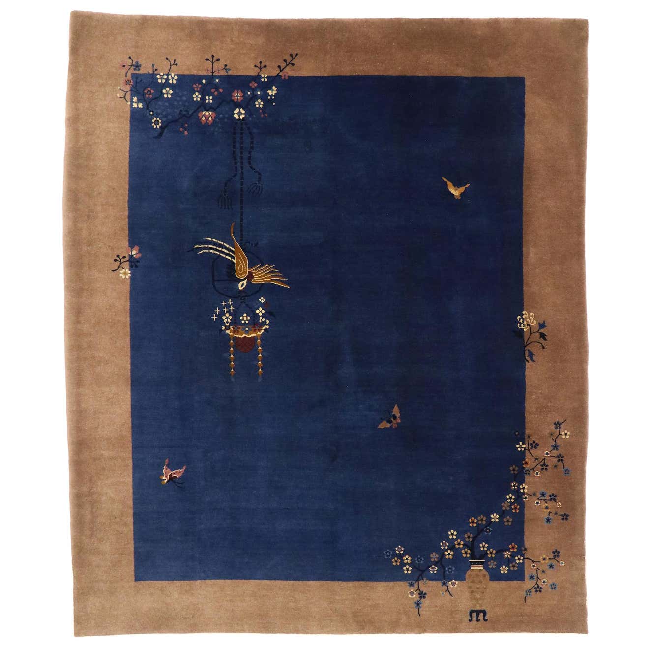 Chinese Story Rug Antique Chinese Art Deco Rug with Ming Dynasty Style For Sale at 1stDibs