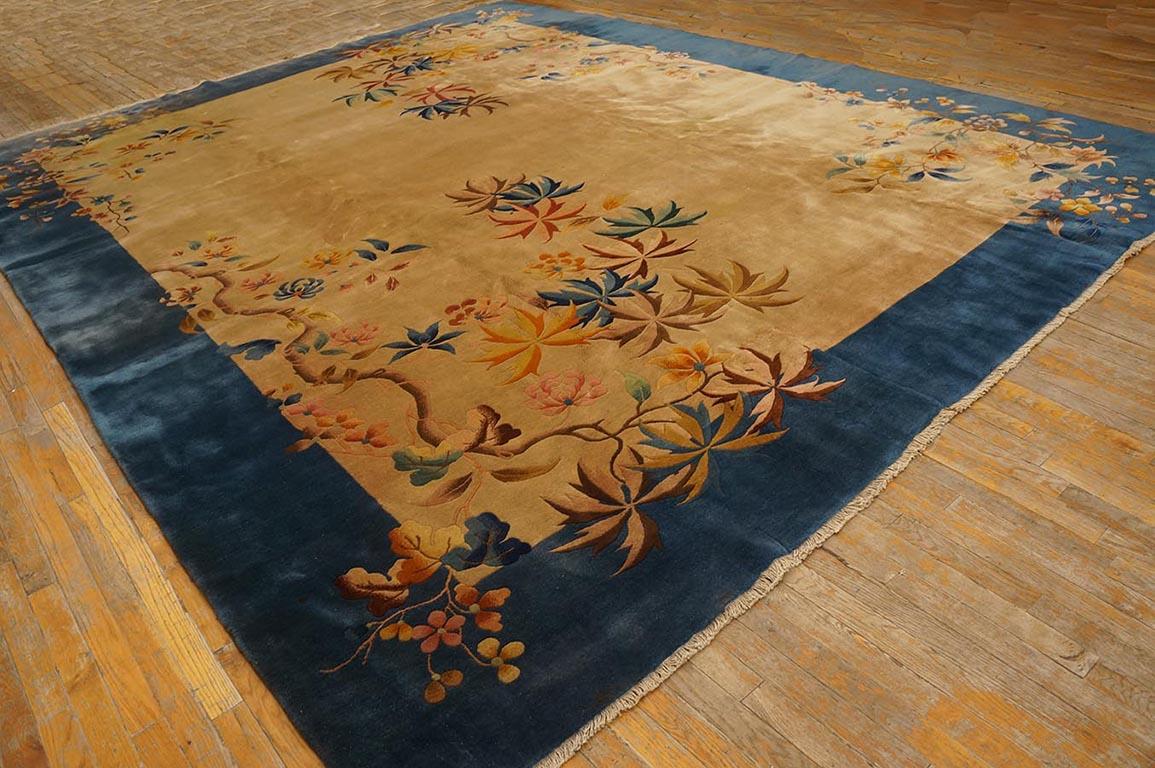 Hand-Knotted Antique  Chinese, Art Deco Rug 10' 9