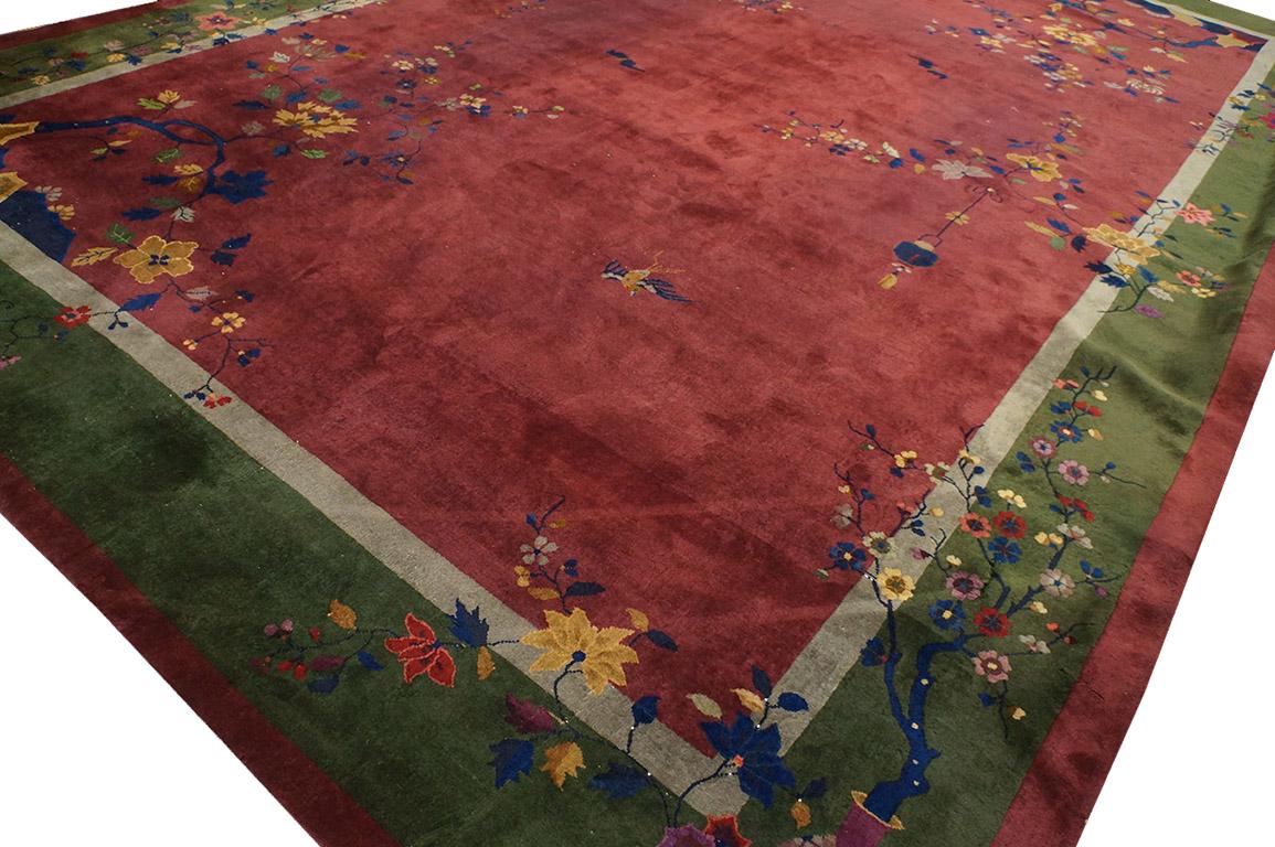 Early 20th Century 1920s Chinese Art Deco Carpet ( 11 x 17' - 335 x 518 ) For Sale