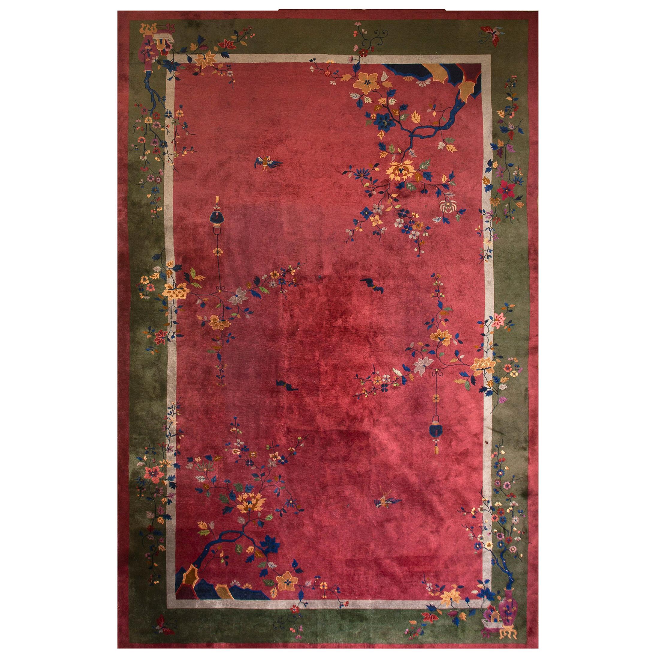 1920s Chinese Art Deco Carpet ( 11 x 17' - 335 x 518 ) For Sale