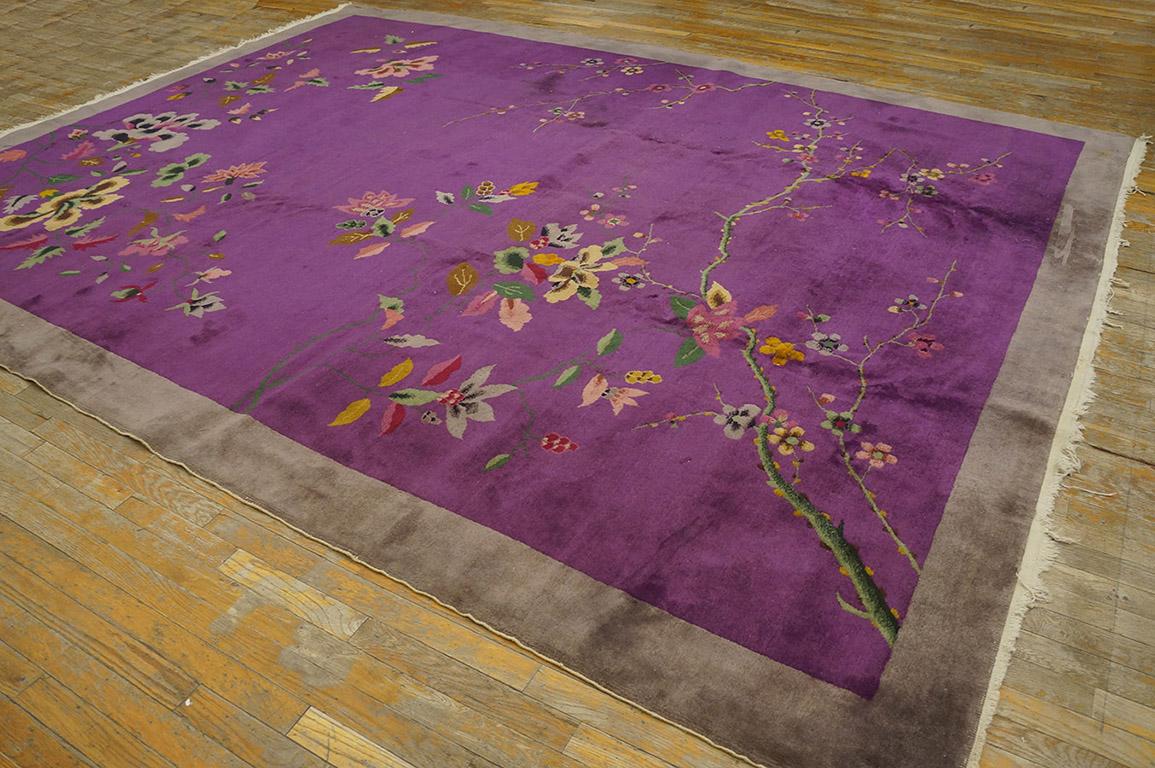 1920s Chinese Art Deco Carpet ( 9 x 11'7