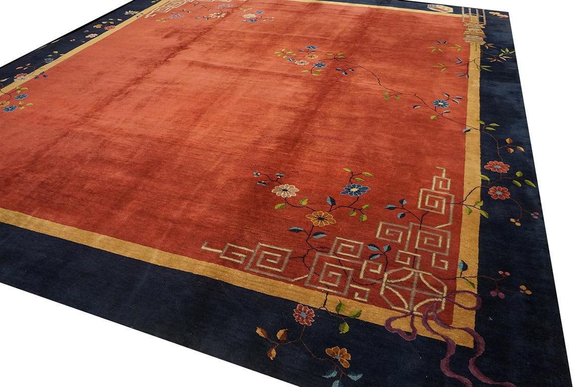 1920s Chinese Art Deco Carpet ( 12' x 13' 6