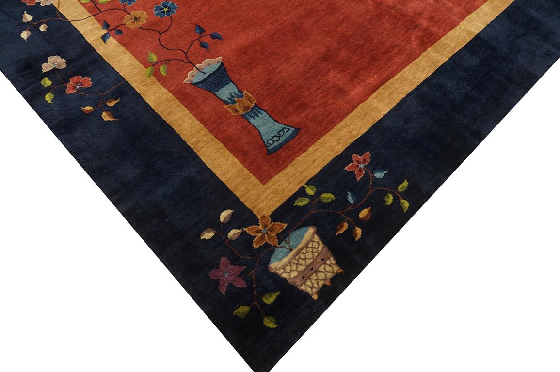 1920s Chinese Art Deco Carpet ( 12' x 13' 6