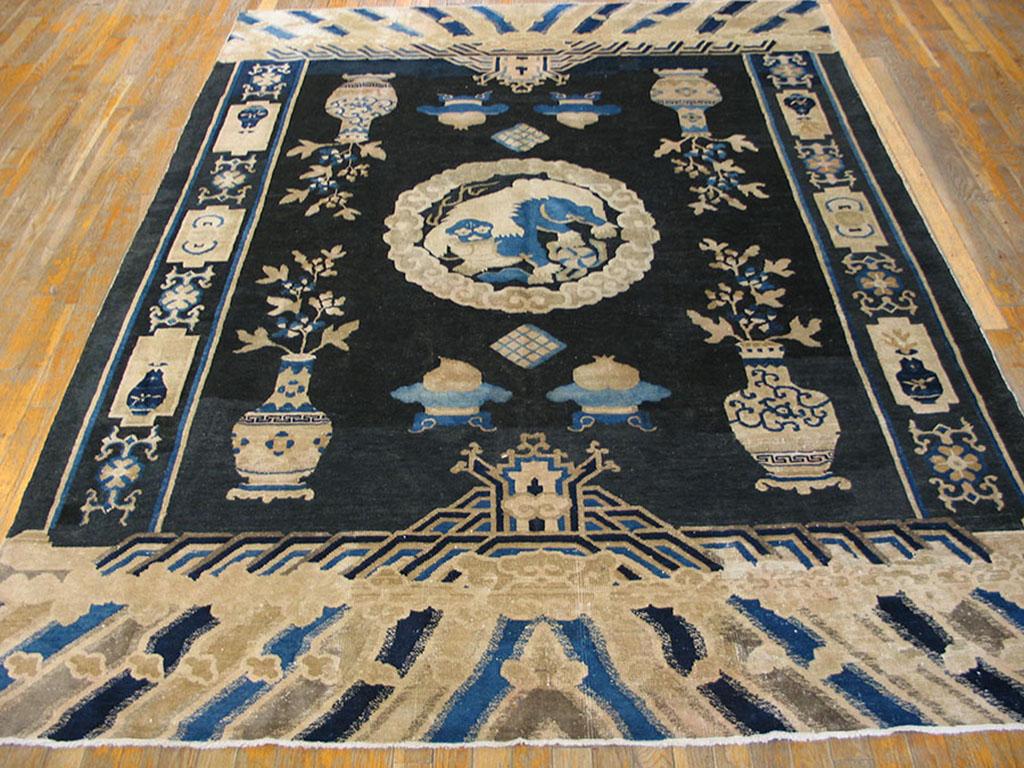 Antique Chinese - Art Deco rugs 6' 3'' x 8' 6''.