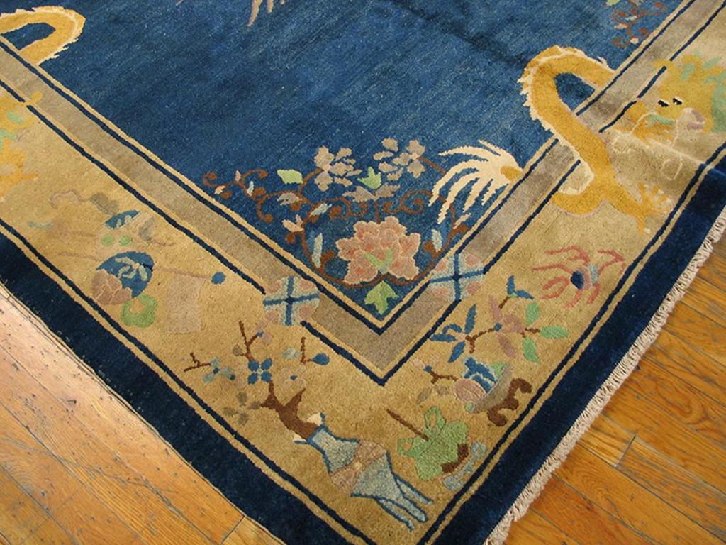 1920s Chinese Art Deco Dragon Carpet ( 6' x 8'6
