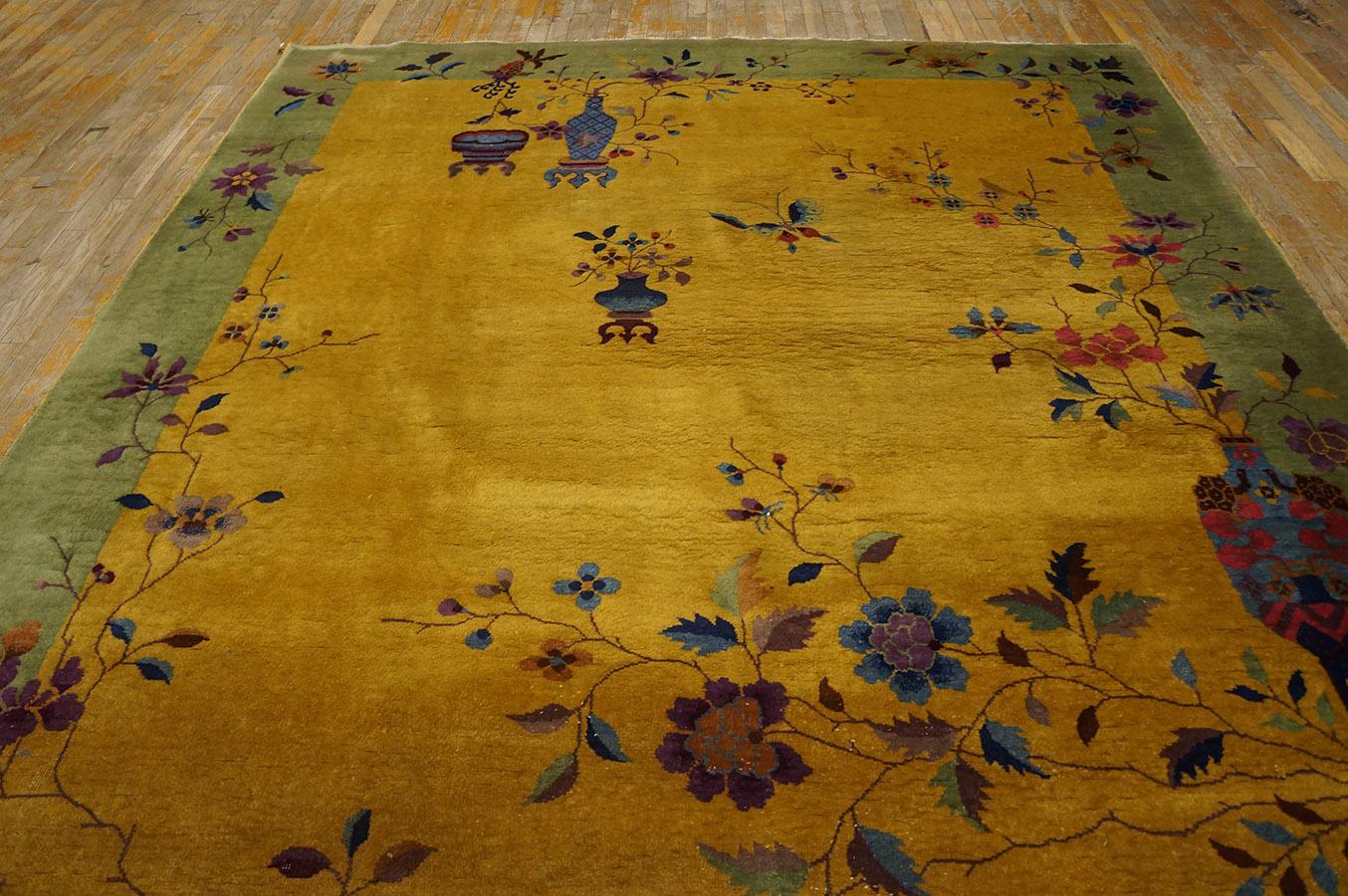 1920s Chinese Art Deco Carpet ( 8' x 9' 6