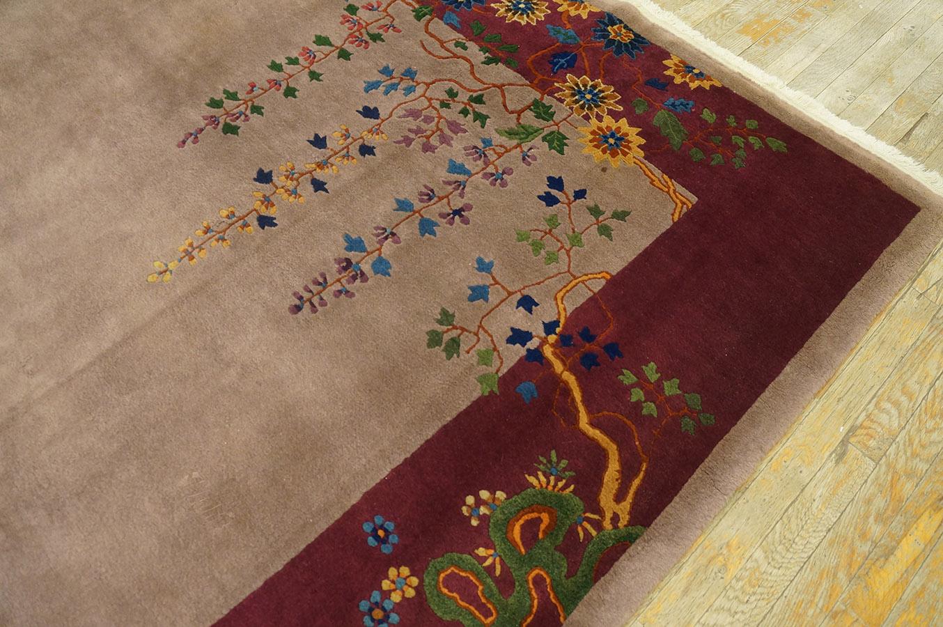 1920s Chinese Art Deco Carpet ( 8'  x 9' 9'' - 245 x 297 cm ) For Sale 9