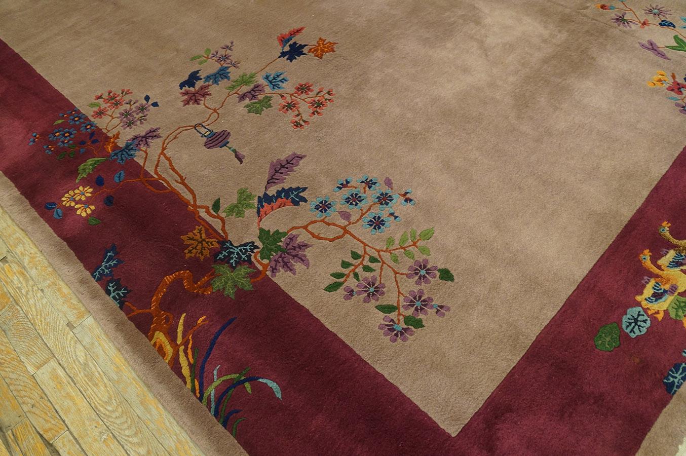 1920s Chinese Art Deco Carpet ( 8'  x 9' 9'' - 245 x 297 cm ) For Sale 2