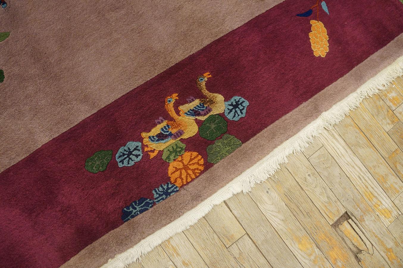 1920s Chinese Art Deco Carpet ( 8'  x 9' 9'' - 245 x 297 cm ) For Sale 4