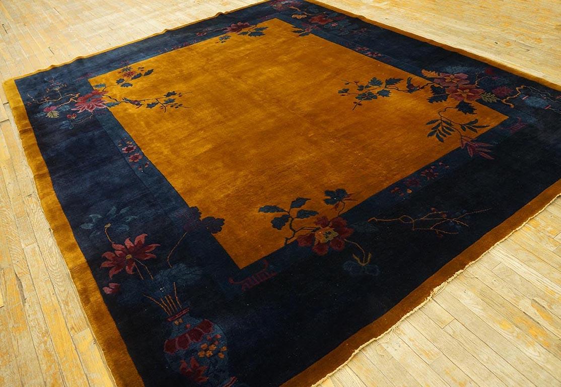 Antique Chinese - Art Deco rugs, size: 8' 3'' x 9' 9''.