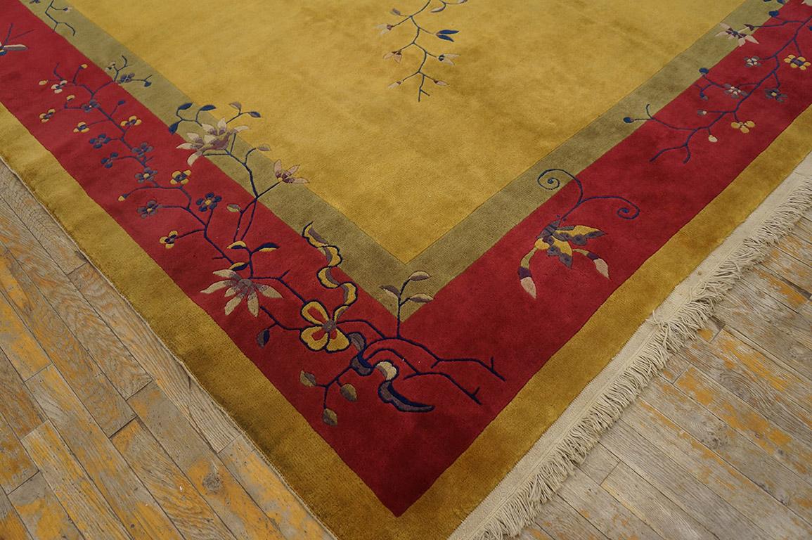 Early 20th Century 1920s  Chinese Art Deco Carpet ( 9' x 11'6'' - 275 x 350 ) For Sale